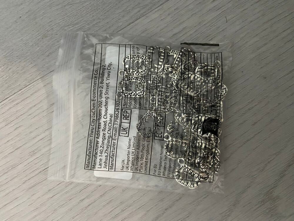 Halloween fang charms bag